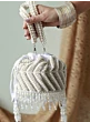 Handbeaded White Pearl Designer Potli Bag
