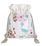 White Pearl Multi Color Flower Potli Bag