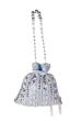 Blue Sequin Mirror embellish Evening Party Wear Potli