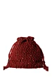 Red Hand Beaded Stone Evening Party Wear Clutch