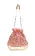 Pink Handwork Sequin Bridal Potli Bag