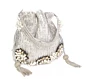 Silver Tubelight Pearl Luxury Potli Bag for Bride