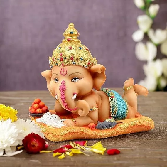 Resin Decorative Ganesh Idol Statue Showpiece