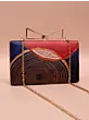 Woman Mystic Spirals Printed Clutch