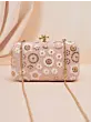 Women Blush Petal Clutch – Soft pink