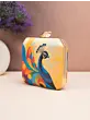 Women Peacock Prism Printed Clutch
