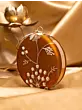 Woman Branches Blooming in Autumn Glow Round Clutch