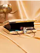 Woman Ivory-Gold Bold Blossom Jacquard Evening Bag