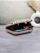 Woman Striped Christmas Tree Clutch