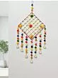 Handmade Colorful Ring Pom Pom Tassel Hanging for Home/Office/Hall Decoration,Diwali Eid , Multi-Coloured