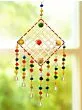 Handmade Colorful Ring Pom Pom Tassel Hanging for Home/Office/Hall Decoration,Diwali Eid , Multi-Coloured