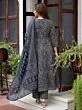 Women Plus Size Blue Printed Anarkali Kurta Palazzo Dupatta Set , Viscose Blend Ethnic Outfit 