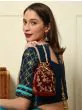 Women Round Velvet Stylish Potli Pouches 
