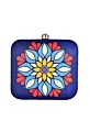 Women Dark Blue Mandala Printed Clutch