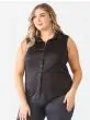 Plus sleeveless shirt top