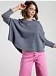 Women washed Grey Thermal Top
