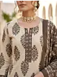 Beige & Brown Printed Straight Kurta Set With Dupatta for Women