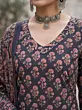Blue Printed Straight Kurta Set With Dupatta for Women