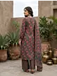 Grey Black Printed Straight Kurta Set With Dupatta for Women