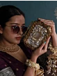 Stone Embellish Luxury Clutch