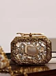 Stone Embellish Luxury Clutch