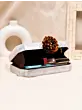 Women White Stone Acrylic Clutch