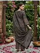 Black Printed Straight Kurta Set With Dupatta for Women