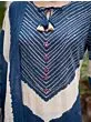 Blue Printed Straight Kurta Set With Dupatta for Women