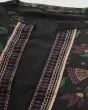 Women Printed A-line Black Kurta with Pants