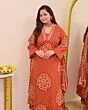 Women Pure Cotton Plus Size Kurta Pant Set with Dupatta,Bandhani Print Kurta Sets 