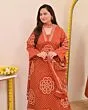 Women Pure Cotton Plus Size Kurta Pant Set with Dupatta,Bandhani Print Kurta Sets 