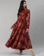 Woman High Neck Printed Anarkali Kurta