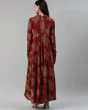 Woman High Neck Printed Anarkali Kurta
