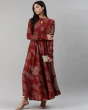 Woman High Neck Printed Anarkali Kurta