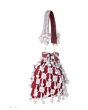 Women Red Pearl Embroidered Stylish Potli Bag