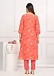 Women's Plus Size Cotton Bandhini Printed Kurta and Pant with Dupatta Set, Indian Ethnic Fashion