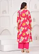 Pink Printed Straight Kurta Set With Dupatta for Women
