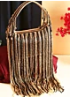Women Copper Embellished Sequins Clutch Bridal