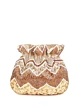 Gold and Coffee Handwork Embellished Luxury Potli Bag for Bride