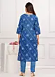 Women's Plus Size Cotton Bandhini Printed  Kurta and pant set With Dupatta