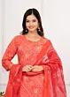 Women's Plus Size Cotton Bandhini Printed Kurta and Pant with Dupatta Set, Indian Ethnic Fashion