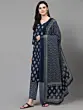 Women Pure Cotton Plus Size Kurta Pant Set with Dupatta,Indian Ethnic Fashion