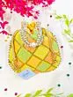 Multicolor Thread Embroidered Yellow Potli for Women