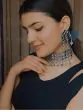 Women Mirror Work Silver Oxidized Jewellery Set