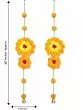 Handmade Artificial Marigold Fluffy Flowers Door&Wall Hanging For Home/Office Decoration