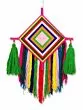 Handmade Colorful Woolen Kite Tassel Hanging for Home/Office/Hall Decoration (Pack of 1), Multi-Colour