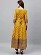 Women's Cotton Buta Print Black Anarkali Kurta