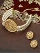 Pearl Work Choker Set with Earring
