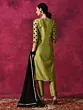 Green Applique Work Kurta Pant With Dupatta