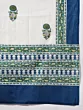 Blue Printed Kurta Sharara With Dupatta